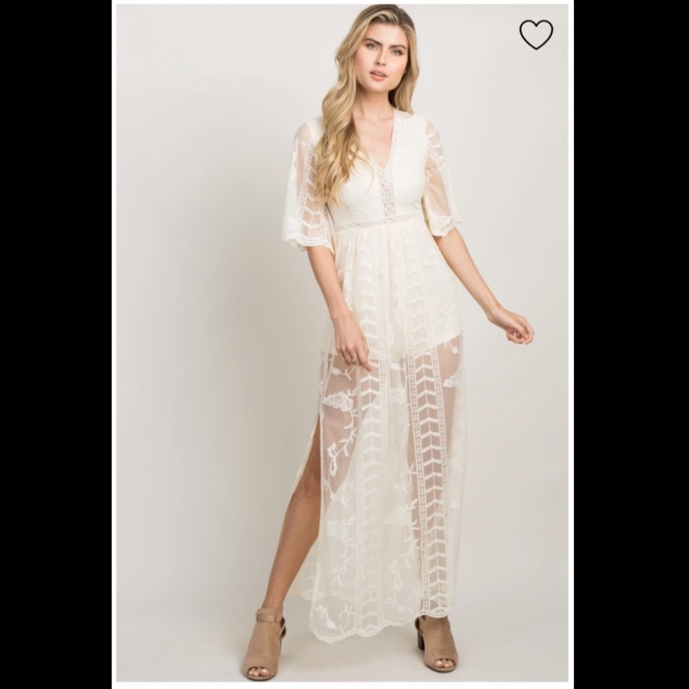 Pinkblush Mesh Scalloped Romper